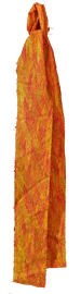 orange backpack pack pact fabric strip